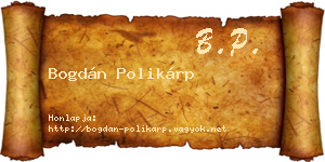 Bogdán Polikárp névjegykártya